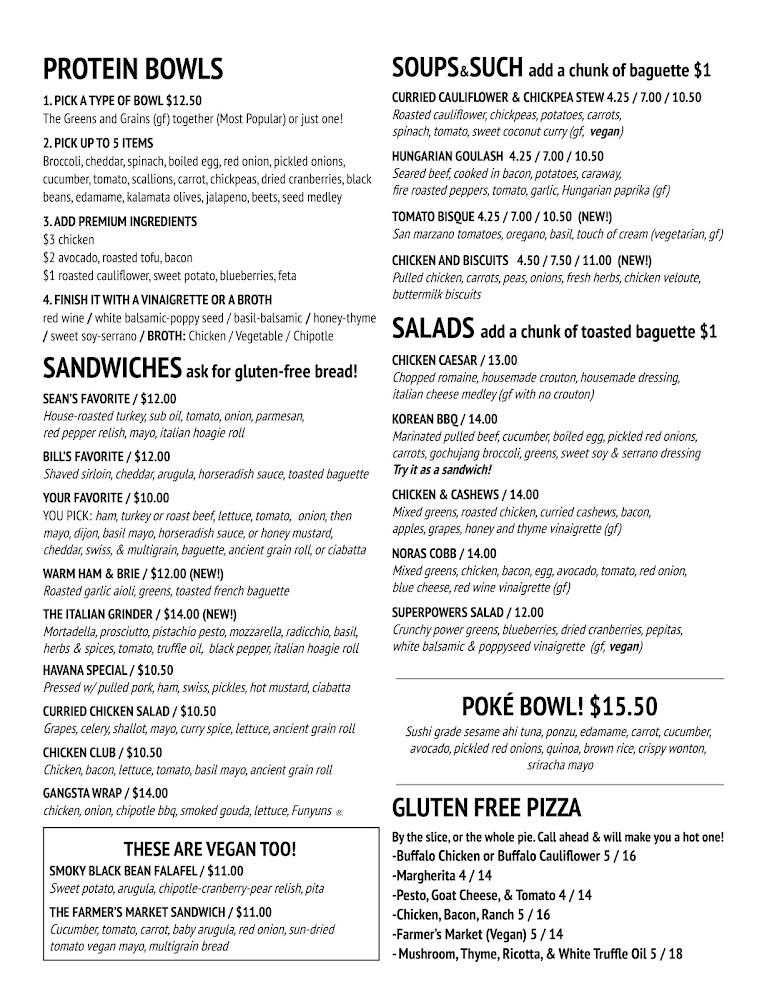 Nora's Oswego Menu image 1